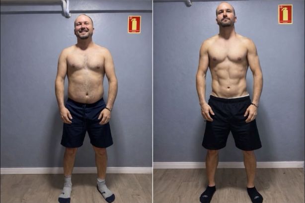 Antes e depois 1 de 3