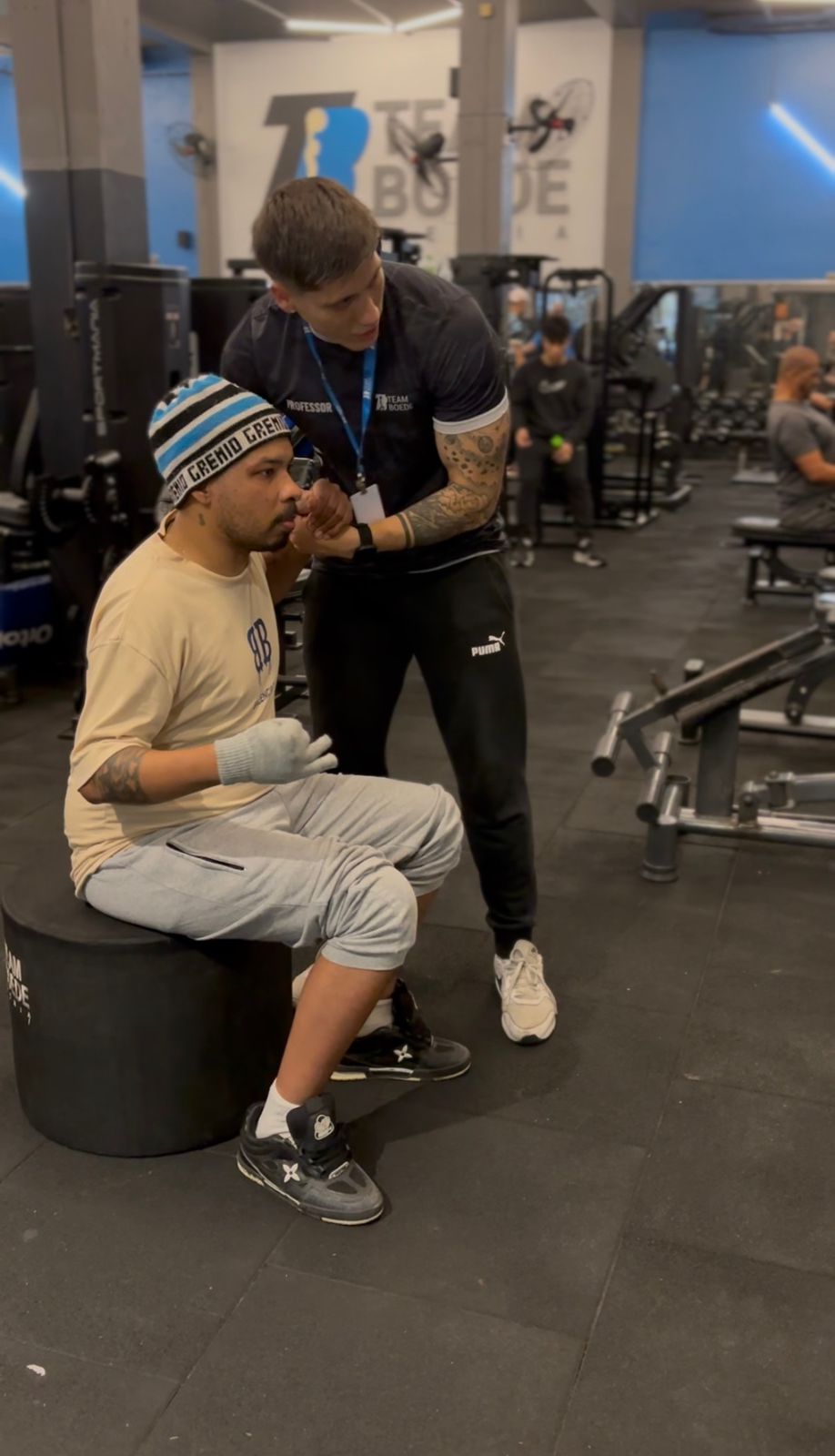 Wellington treinando
